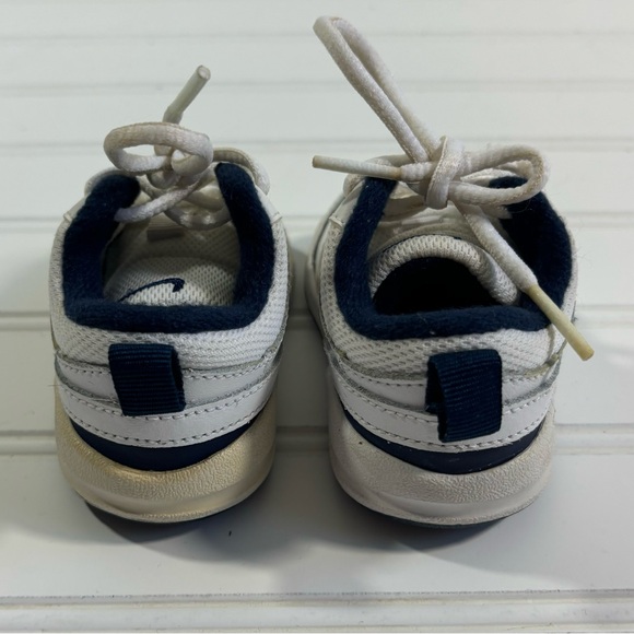 Nike Baby Infant Shoes Sneakers White Blue Size 3C Tie Athletic - Picture 6 of 16